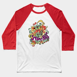 Doodle stay home Baseball T-Shirt